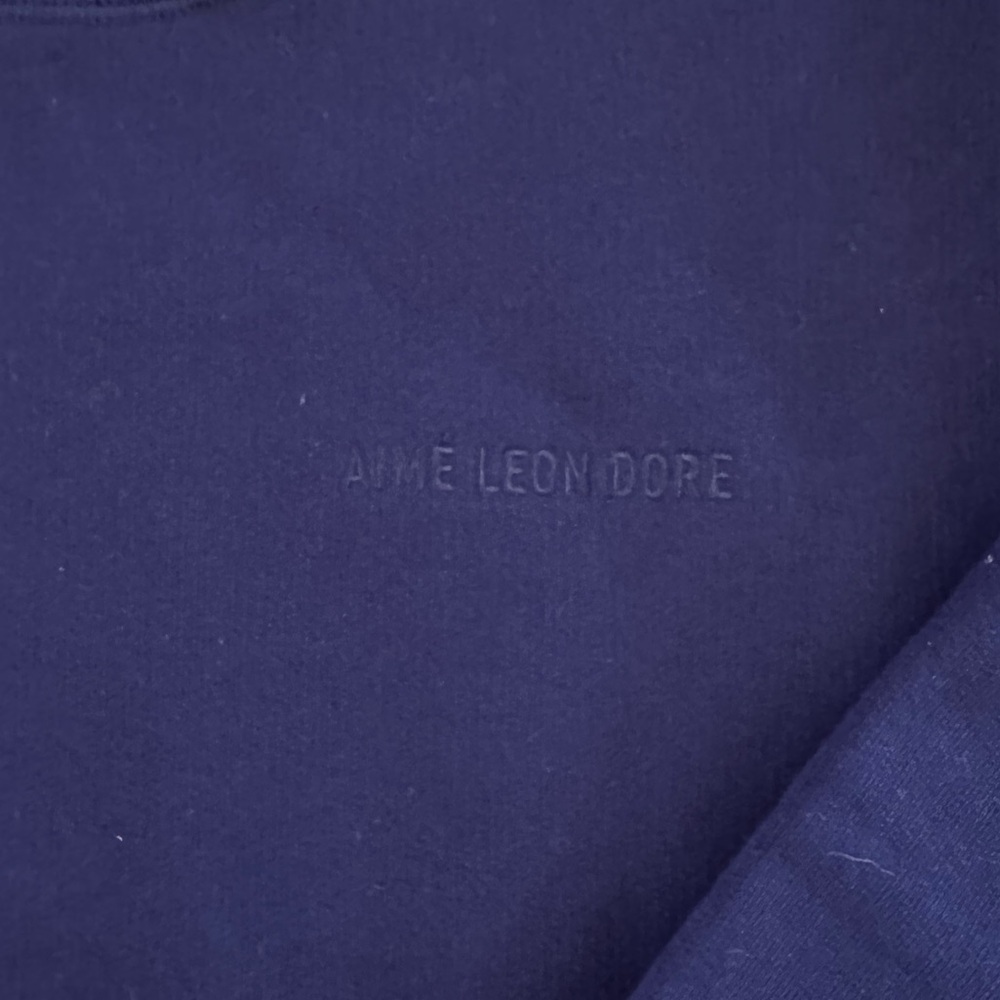 Aime Leon Dore Navy Crewneck Sweater - Picture 7 of 8